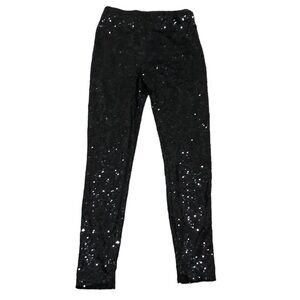 WAYF Sequin Leggings Size Small Black